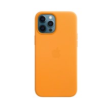 Iphone 12 Pro Max Deri Kılıf Kaliforniya Turuncusu - MHKH3ZMA